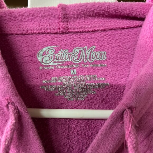 Sailor Moon Pink Zip-Up Hoodie - Size Medium - Adorable & Magical Style - Picture 3 of 3
